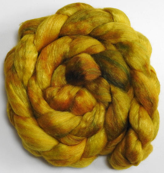 Goldenrod (5.7 oz) -Batt in a Braid #10- Superfine Merino/ Silk/Kid Mohair /Corriedale(25/25/25/25)