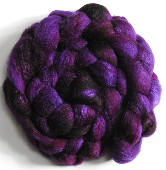 Pokeberry - Batt in a Braid #62 (Polwarth/ CASHMERE/ silk -50/25/25)