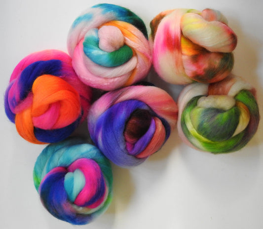 Barbie Land - Gradient Braid Set - (9 oz) - Polwarth / Tussah silk (85/15)