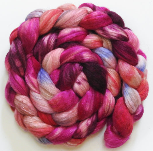 Come derry dol! (5.7 oz) - Batt in a Braid #7 - Polwarth/ Manx / Mulberry silk/ Firestar (30/30/30/10)