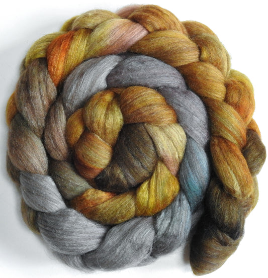 Tarnished (5.5 oz)- Polwarth/ YAK / Mulberry Silk (60/20/20)