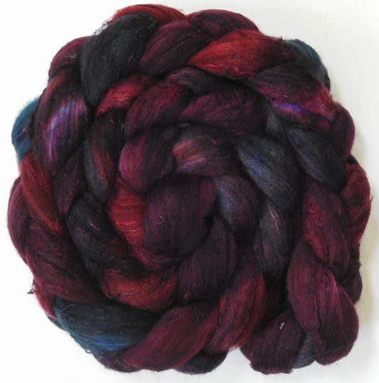 Boromir (5.7 oz) - Batt in a Braid #65 - Rambouillet/ Cormo / Sari  silk/ Tussah silk (40/25/25/10)