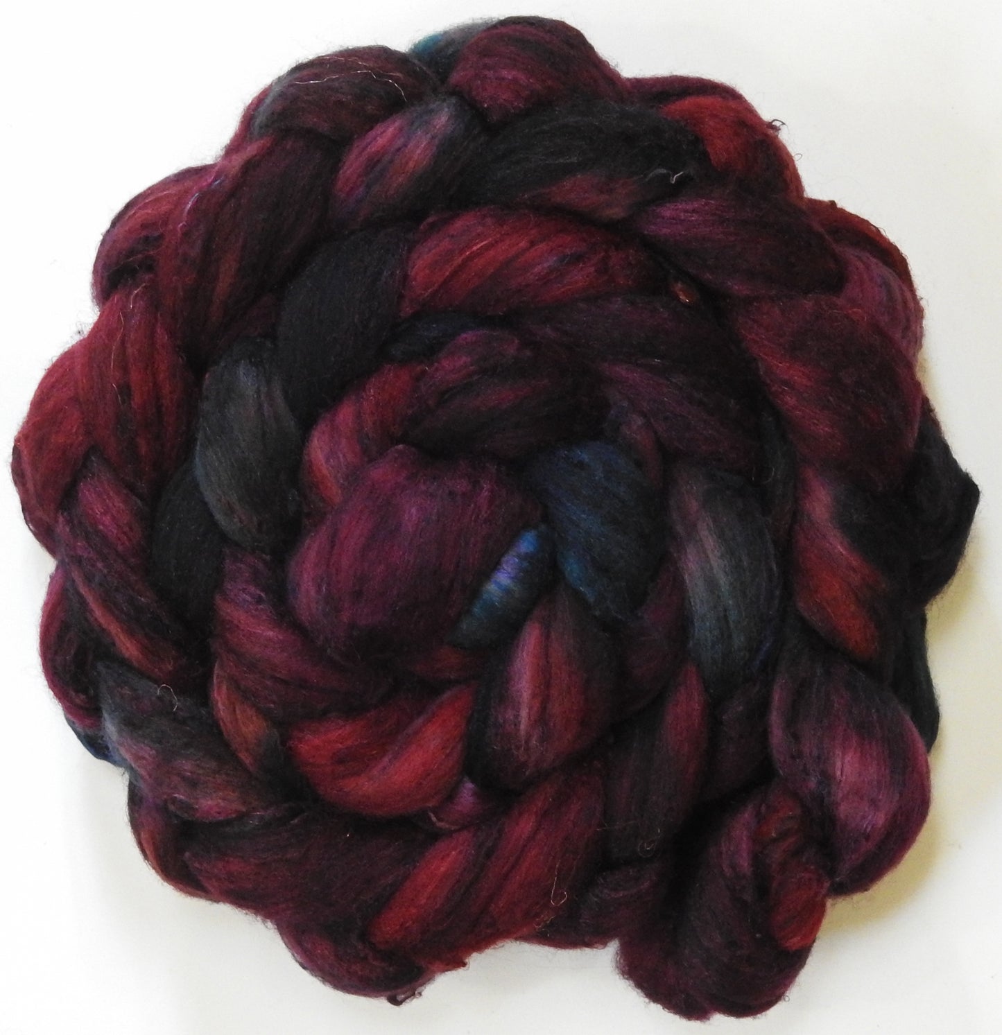 Boromir (5.7 oz) - Batt in a Braid #65 - Rambouillet/ Cormo / Sari  silk/ Tussah silk (40/25/25/10)