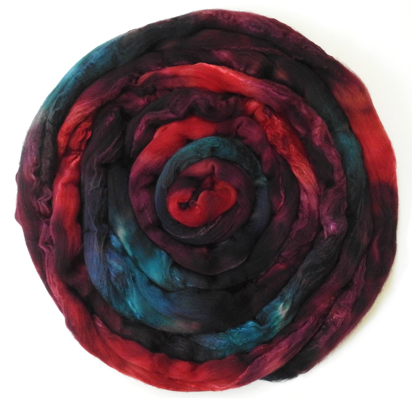 Boromir (5.7 oz) - Batt in a Braid #65 - Rambouillet/ Cormo / Sari  silk/ Tussah silk (40/25/25/10)