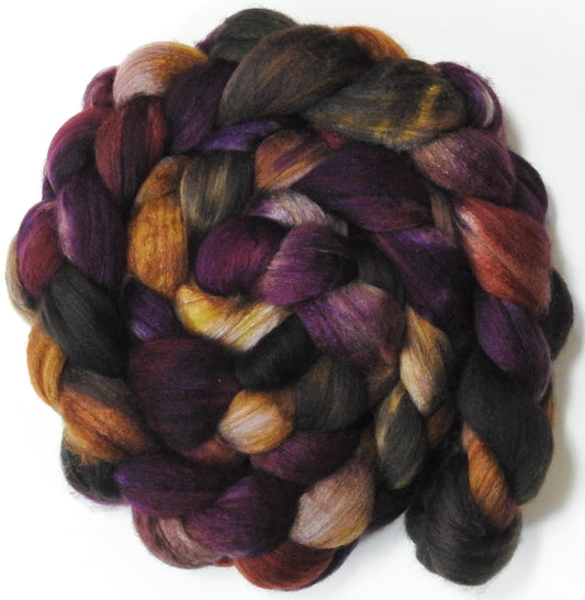 Dúnedain (5.7 oz) - Batt in a Braid #7 - Polwarth/ Manx / Mulberry silk/ Firestar (30/30/30/10)