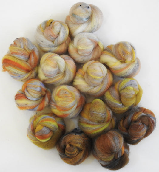 Candlelight - NON-Sparkle Sticklebatts (4 oz) - Merino X fleece; CASHGORA, merino top, polwarth, tweed blend, silk, bamboo