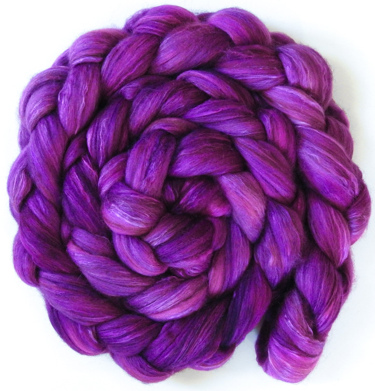 Tyrian Purple (5.6 oz) 18.5 mic merino/ camel/ brown alpaca/ mulberry silk/ (40/20/20/20)