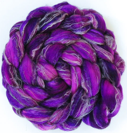 Tyrian Purple (5.6 oz) Merino/ Tussah Silk/ Natural Flax (50/25/25)