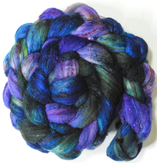 Arwen Evenstar (5.7 oz) - Batt in a Braid #65 - Rambouillet/ Cormo / Sari  silk/ Tussah silk (40/25/25/10)