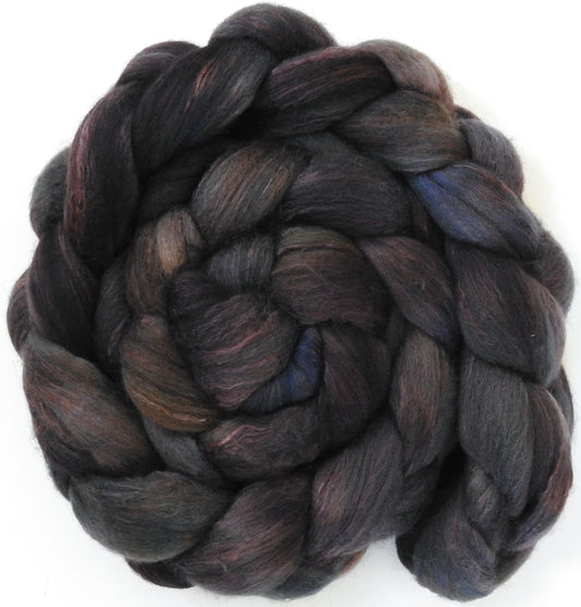 Gargoyle (5.7 oz) -Batt in a Braid #63 (Cormo/ CAMEL/ silk -60/20/20)