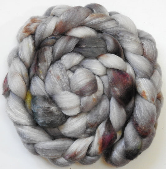 Pearly Gates (5.7 oz) - Batt in a Braid #62 (Polwarth/ CASHMERE/ silk -50/25/25)