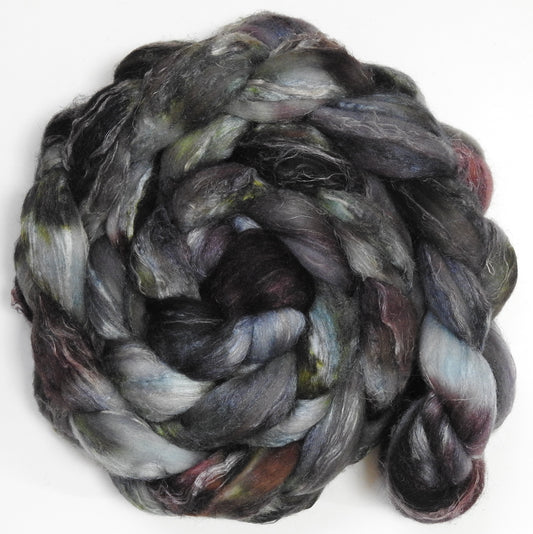 Great Grey Owl (5.6 oz) Merino/ Tussah Silk/ Natural Flax (50/25/25)