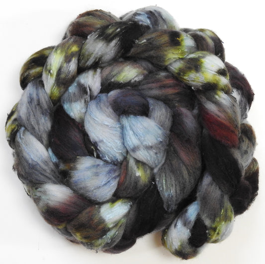 Great Grey Owl (5.6 oz)- 25 micron Merino/ Silk Slubs (70/30)