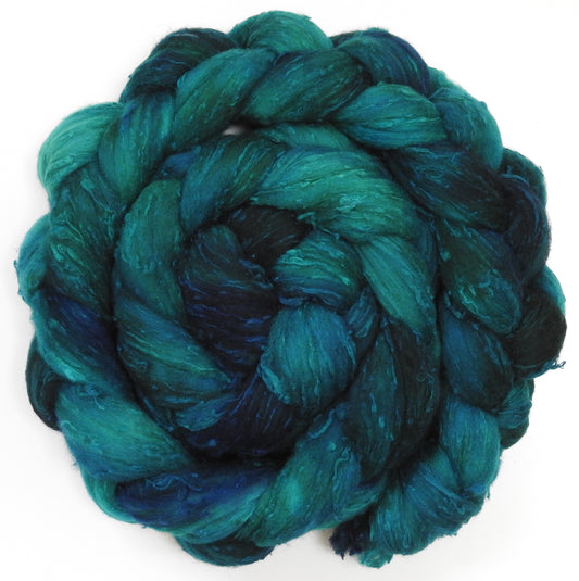 Fairy Pools (5.8 oz)- 25 micron Merino/ Silk Slubs (70/30)