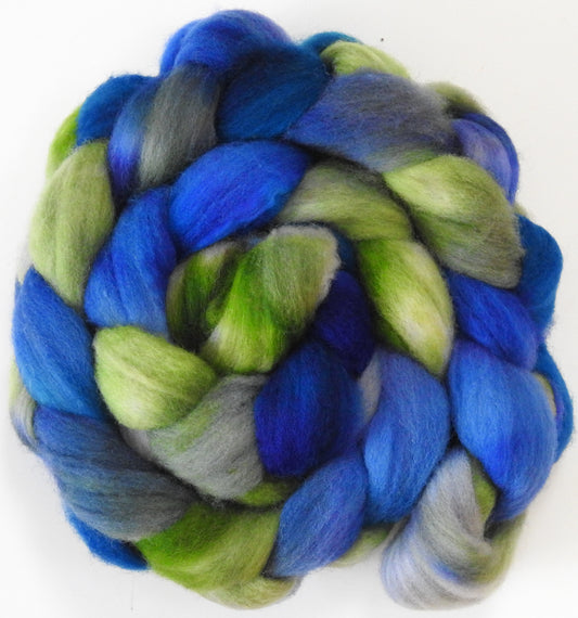 Wetlands (5.7 oz) - Batt in a Braid #60- Southdown/ Bfl/ Bio-nylon (50/25/25)