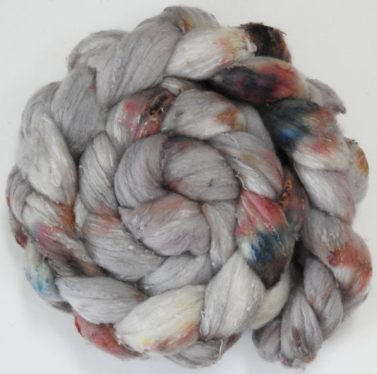 Pearly Gates (5.6 oz)- 25 micron Merino/ Silk Slubs (70/30)