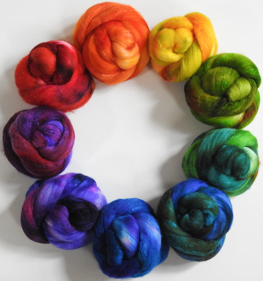 Roy G Biv -Gradient Set - (13.1 oz) Polwarth / Tussah silk (85/15)
