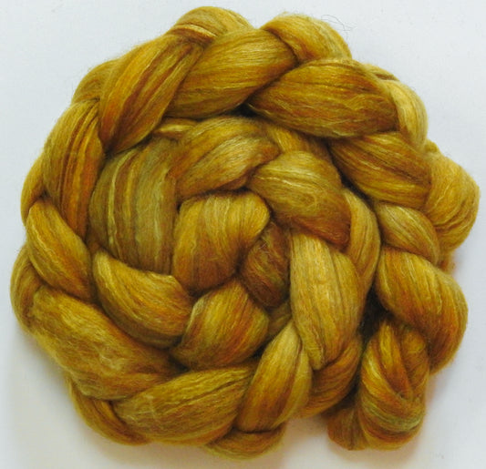 Goldenrod - Batt in a Braid #7 - Polwarth/ Manx / Mulberry silk/ Firestar (30/30/30/10)