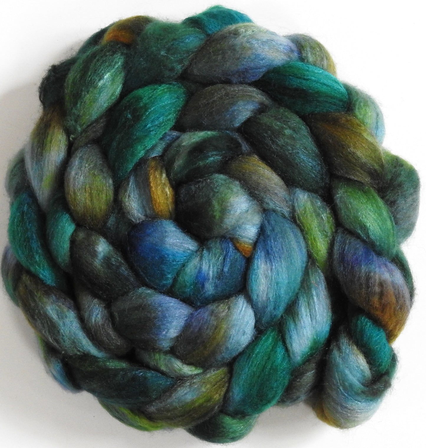 Nor'easter (5.8 oz) - Batt in a Braid #62 (Polwarth/ CASHMERE/ silk -50/25/25)