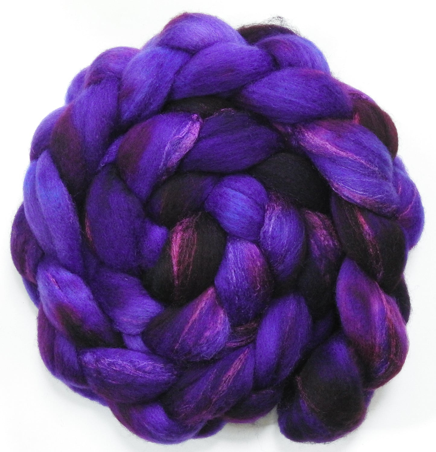 Damson Plum (6 oz) - Polwarth / Tussah silk (85/15)