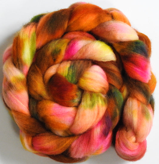 Walkin' on Sunshine (5.9 oz) - Batt in a Braid #60- Southdown/ Bfl/ Bio-nylon (50/25/25)