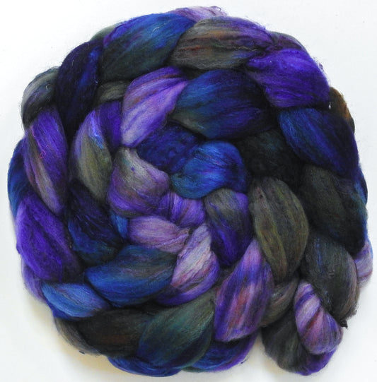 Arwen Evenstar (5.7 oz) - Batt in a Braid #65 - Rambouillet/ Cormo / Sari  silk/ Tussah silk (40/25/25/10)