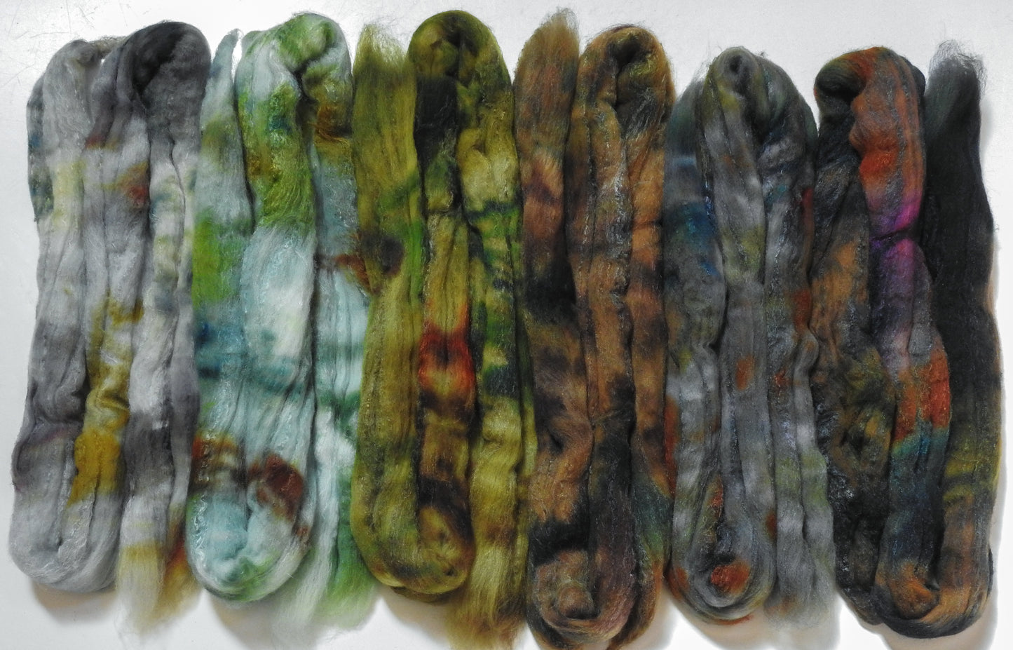 Tea Leaves - Gradient Set - (8.5 oz) - Rambouillet/tussah (80/20)