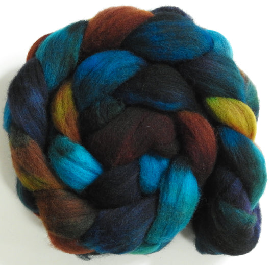 Labradorite (5.9 oz) - Batt in a Braid #60- Southdown/ Bfl/ Bio-nylon (50/25/25)