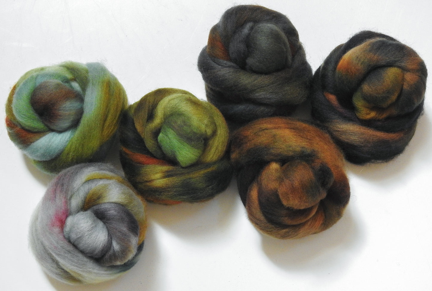 Tea Leaves - Gradient Braid Set -(8.7 oz).-Polwarth