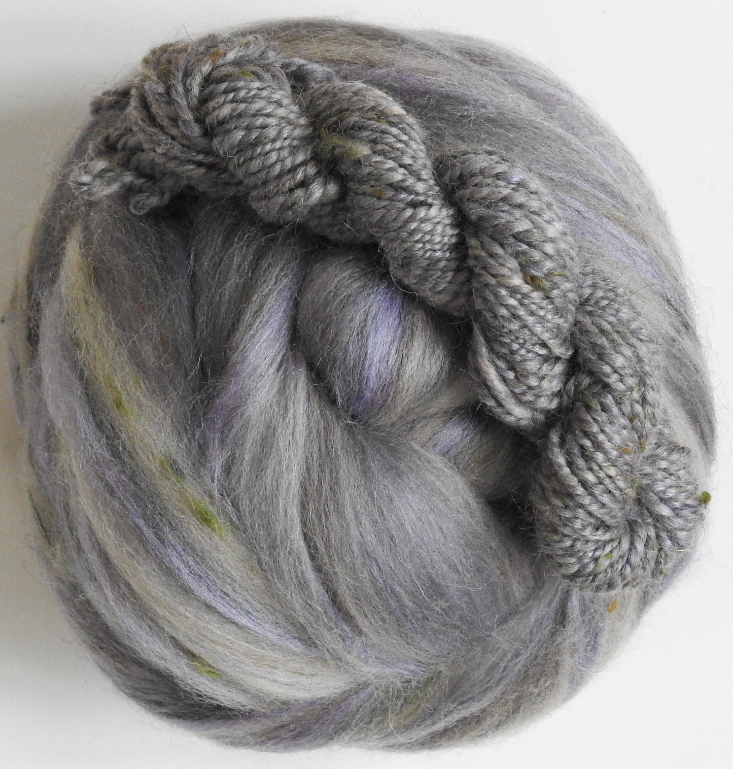 Lynx - Custom Blended Top- Merino/ Shetland/ Tussah Silk/ Baby Camel /Tweed Blend (25/25/25/15/10)