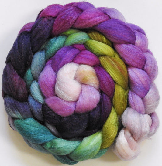 Peach Blossom (5.6 oz) - Batt in a Braid #62 (Polwarth/ CASHMERE/ silk -50/25/25)