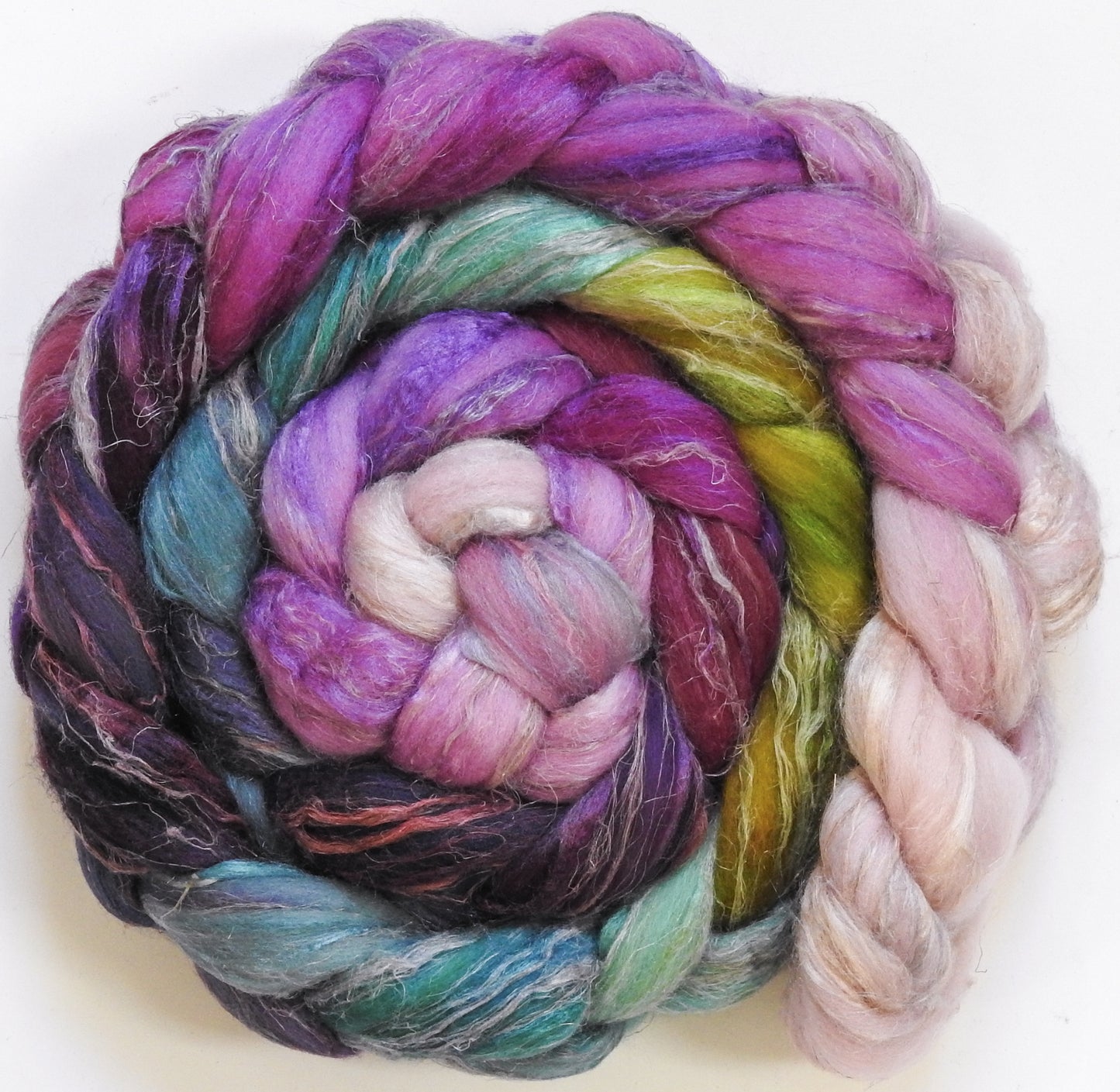 Peach Blossoms (5.7 oz) - Merino/ Tussah Silk/ Natural Flax (50/25/25)
