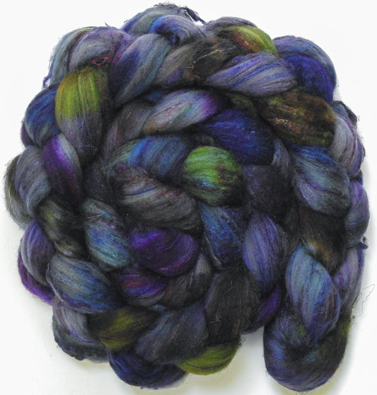 Questing Beast (5.7 oz) - Batt in a Braid #65 - Rambouillet/ Cormo / Sari  silk/ Tussah silk (40/25/25/10)
