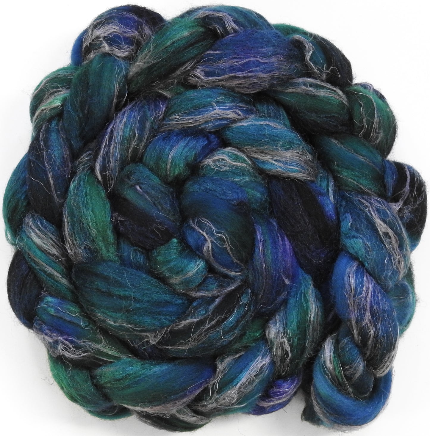 Mariana Trench (5.7 oz) - Merino/ Tussah Silk/ Natural Flax (50/25/25)