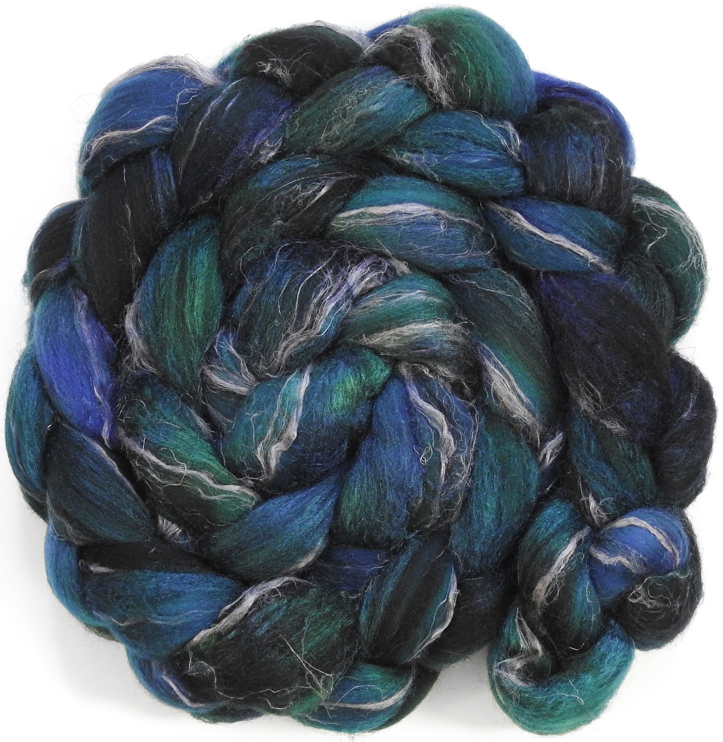 Mariana Trench (5.7 oz) - Merino/ Tussah Silk/ Natural Flax (50/25/25)