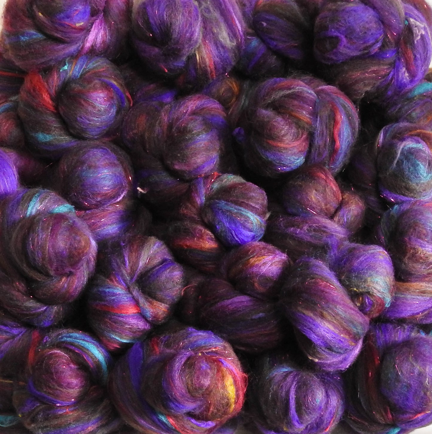 Sticky Fingers - Sparkle Sticklebatts (4.5 oz) - Merino Fleece, polwarth, merino, Scandinavian wool, silk, bamboo, silk noil, angelina