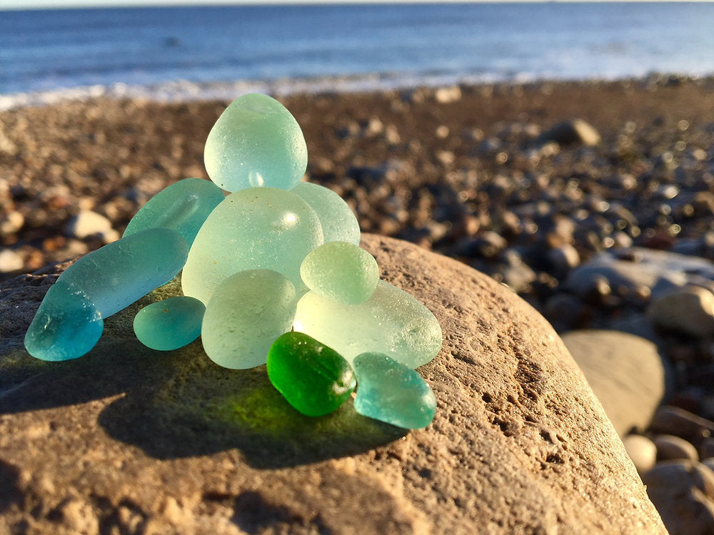 Sea Glass - Non-Sparkle Sticklebatts (4.3 oz) - North Ronaldsay, Merino, Lonk, Tussah Silk