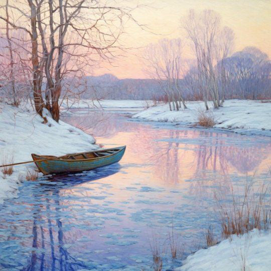 Frozen Silence (5.7 oz) - Batt in a Braid #3 - Polwarth/ Tussah Silk/ Flax (50/25/25)