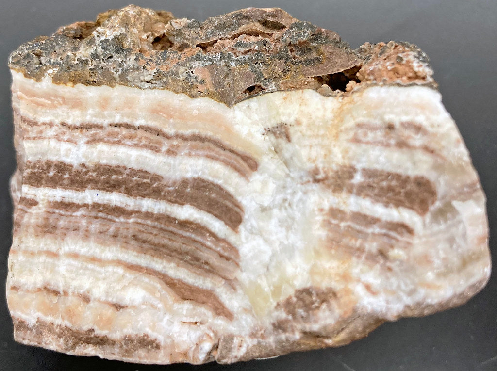Travertine (5.6 oz) - Batt in a Braid #52- Wensleydale/ Mulberry silk/ Polwarth (60/25/15)
