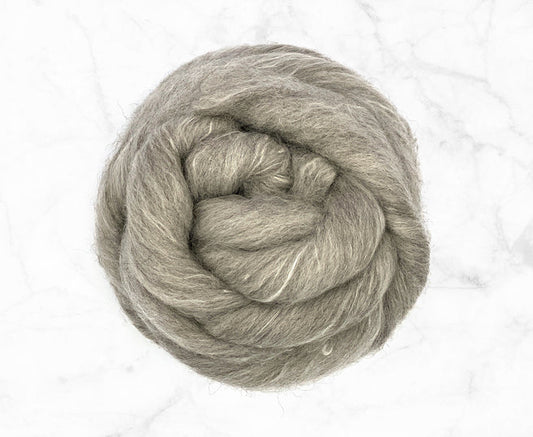 Polwarth /YAK/ Mulberry Silk (60/20/20)- undyed - 5 oz.