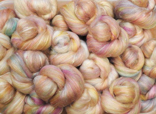 Jewel the Unicorn- Sticklebatts-( 3.5 oz. ) CASHMERE, silk, merino, polwarth, bamboo, angelina