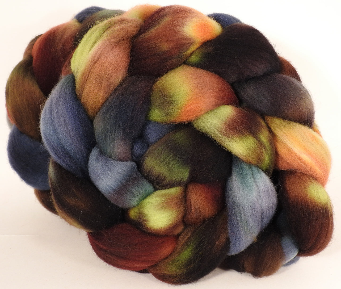 Hand dyed top for spinning - The Walrus - Organic Polwarth - Inglenook Fibers