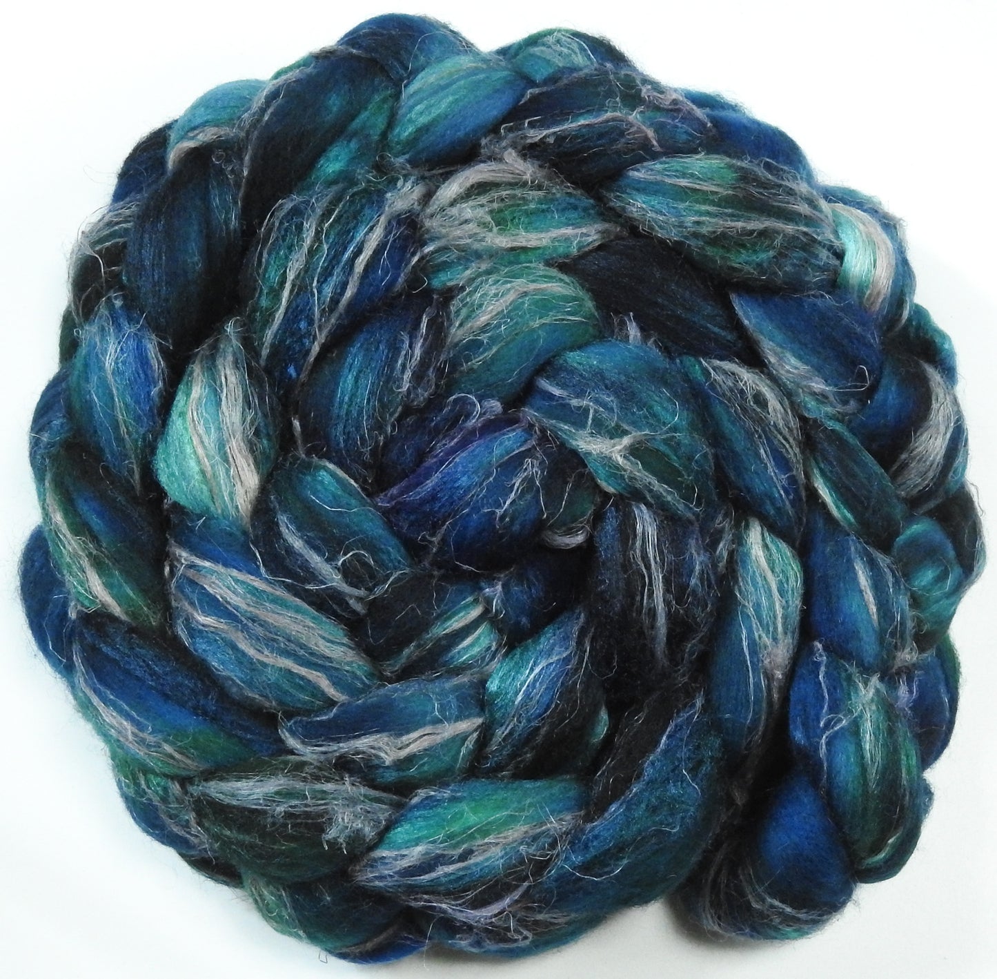 Mighty Maelstrom - Glazed Solid - Merino/ Tussah Silk/ Natural Flax (50/25/25) - 6.3 oz.