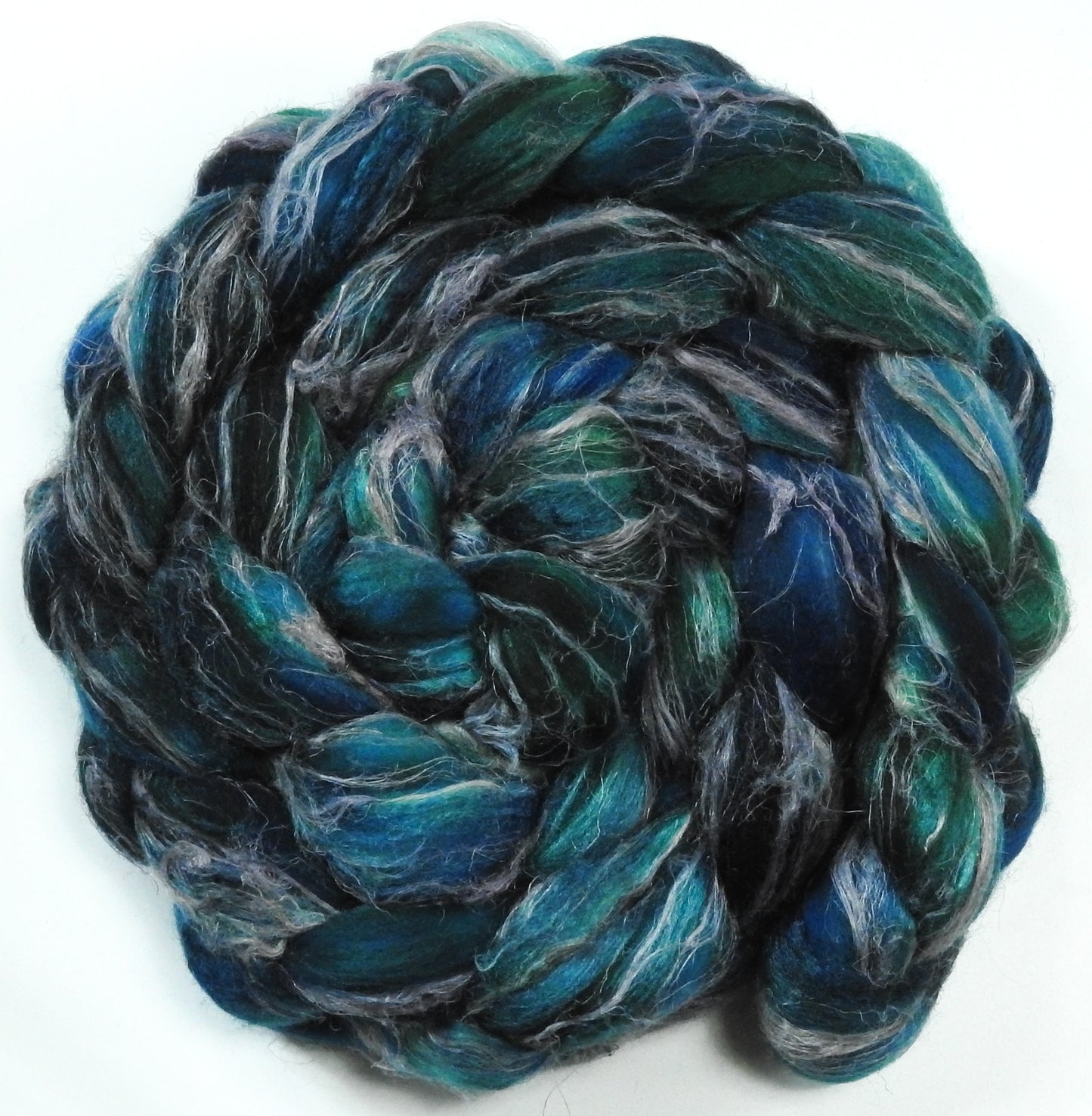 Mighty Maelstrom - Glazed Solid - Merino/ Tussah Silk/ Natural Flax (50/25/25) - 6.3 oz.