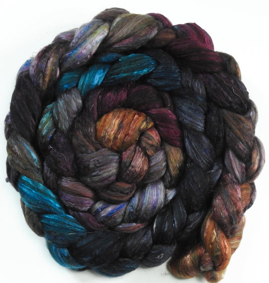 Durin's Folk (5.8 ) - Batt in a Braid #39 - Falkland Merino/ Mulberry Silk / Sari Silk (50/25/25)