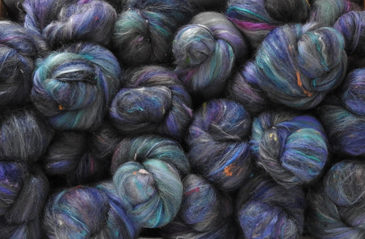 Sock Batts - Chinchilla - (4 oz.) - Inglenook Fibers