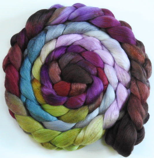 Beauty & the Beast -(5.2 oz) - White Hogget Haunui / Mulberry Silk (70/30) 21.1 mic.