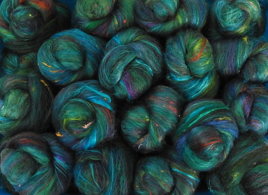 Sock Batts - Everglades - (4 oz.) - Inglenook Fibers