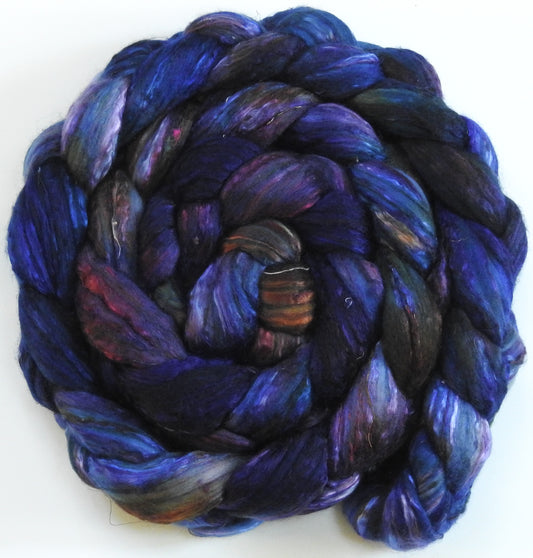 Batt in a Braid #39 - Singular 31 -(5.8 oz.) Falkland Merino/ Mulberry Silk / Sari Silk (50/25/25)