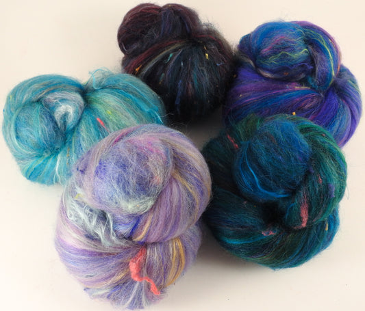 Sock Batts - Cote d'Azur - (4.2 oz.) - Inglenook Fibers